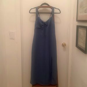 Cinch front midi dress